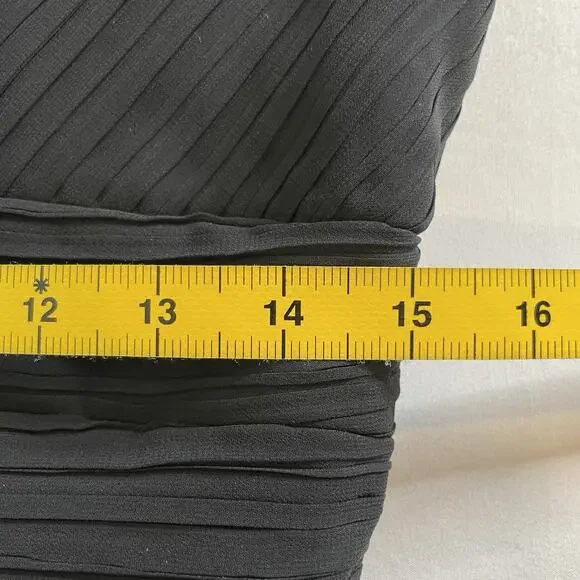 Talbots Women's Little Black Midi Cocktail Dress Size 6 Petite Classic Old Money - Picture 10 of 11